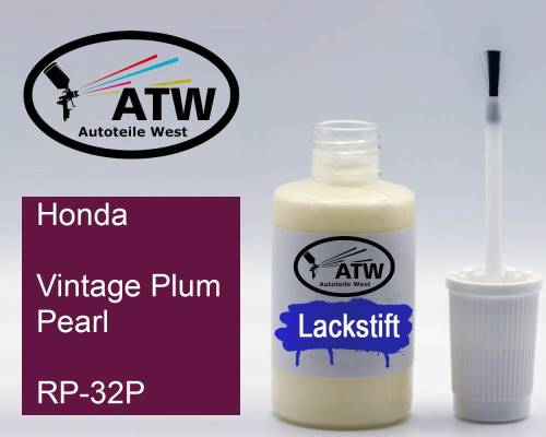 Honda, Vintage Plum Pearl, RP-32P: 20ml Lackstift, von ATW Autoteile West.